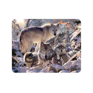 Obrázek z Magnet 3D 7x9cm - vlčí rodina v zimě (25) 